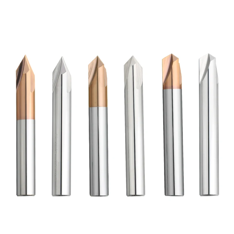 High Quality CNC Tungsten Carbide Chamfering Cutter End Mill 60 90 120 Degree with Altin/Tin Coating ODM/OEM Customizable factory