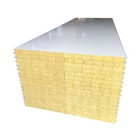 Panels Custom Thickness 500mm-2000mm Clean Room Rock Wool Sandwich Wall Panels