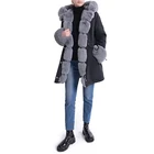 Winter Custom Ladies High Visibility Winter Wholesale Fur Parka Jackets