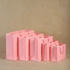 Paper Bag Bags Brown Paper Bag Shopping Bags Custom Pink Tote Bag Collapsible