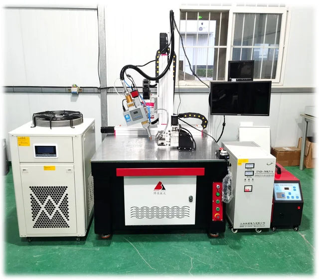 platform automated welder laser aluminium kettle metal steel pipe AL 3kw 2kw 1kw lazer welding machine for lithium battery cells