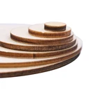 Wood Wood Unfinished Wood Circle Round Wood Pieces Blank Round Ornaments For DIY Craft Project