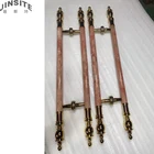 Handles Handle Handles Antique Copper Gold Color Polish Brass Door Handles For Wood Door