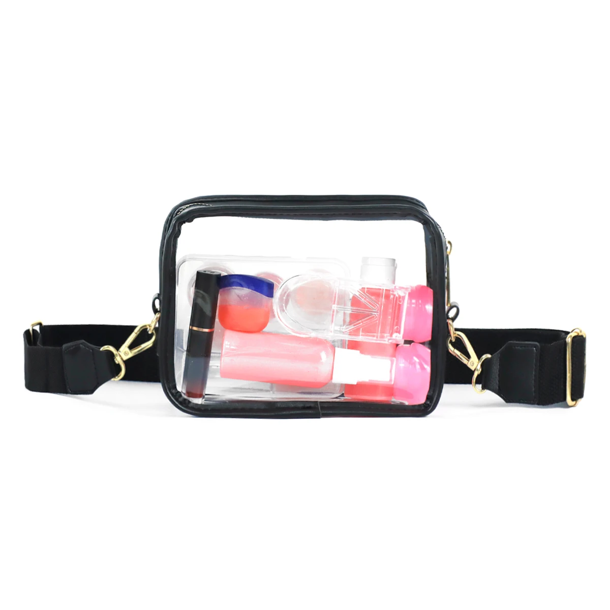 PVC Bag Transparent Envelope Fanny Pack Stadium Approved Clear Purse Bag for Concerts Sports Events