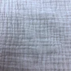 Cotton Cotton Fabric Free Samples Eco-friendly Carded Plain Custom Knit Gauze Crepe Cotton Fabric Wholesale