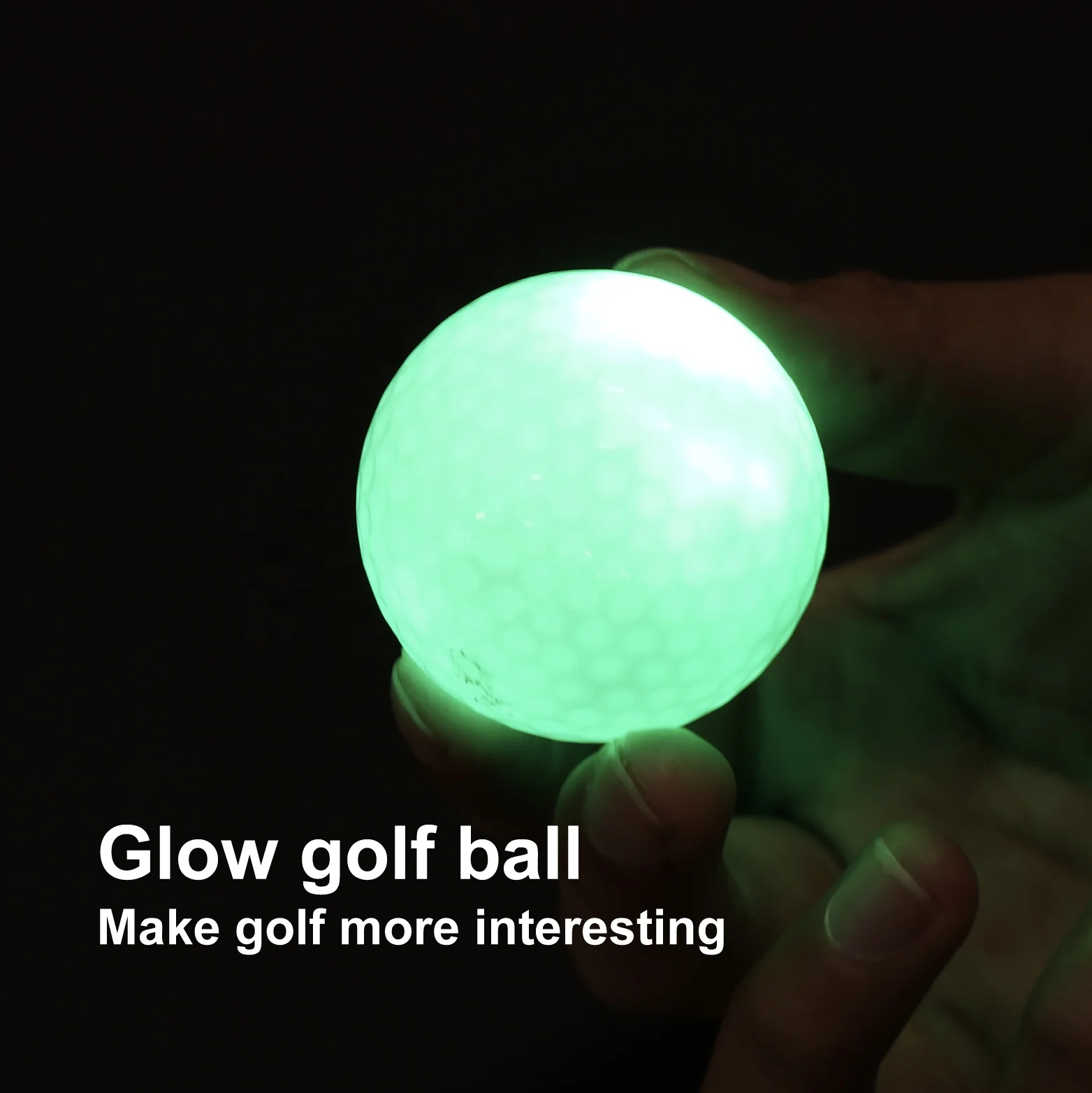 New Product Golf Training 6 Colors Led Golf Balls Light Up Glowing Golf Ball
