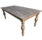 Seats Table American Style High Quality Luxury Home Furniture Solid Recycle Wood 8 Seats Dinner Room Table