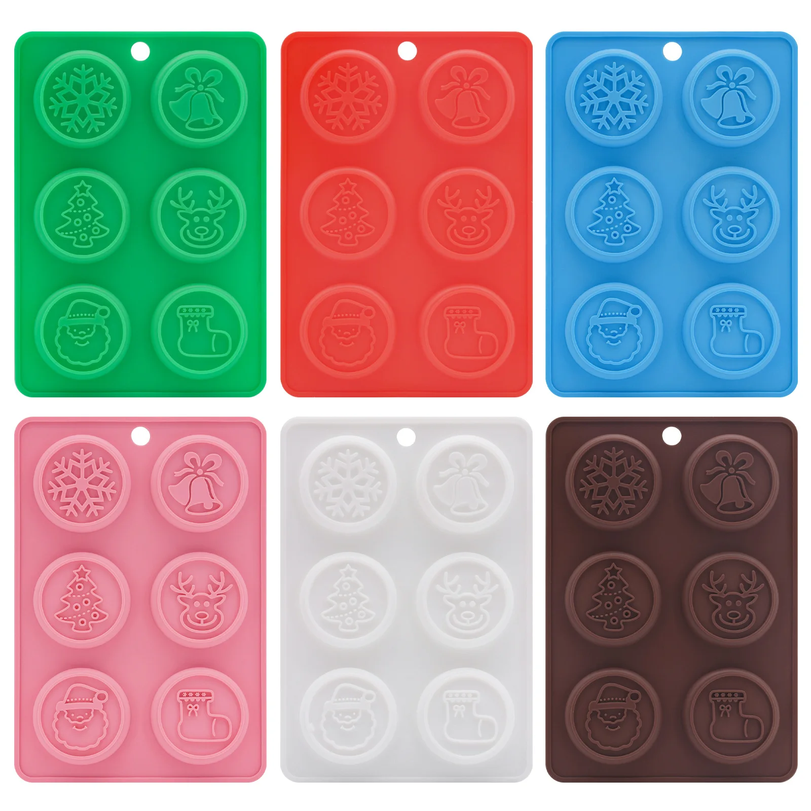 Christmas Silicone Baking Mold, Food-Grade Snowflake Deer Pattern Mould,DIY Cookie Chocolate Oven Baking Tool factory