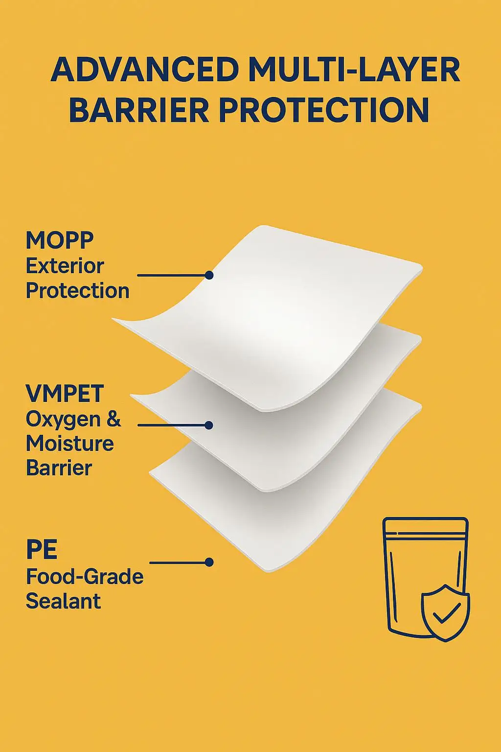 VMPET Zip Lock Stand-Up Pouch Bag Aluminum Plastic for Packaging Nuts Dried Fruit Pet Food for Shipping - detail 4