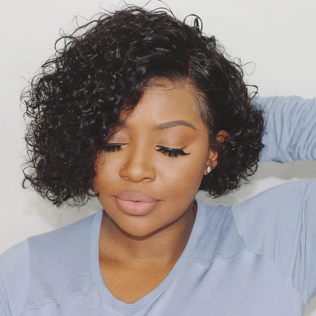 Fast Shipping China Pixie Cut Curly Lace Wigs Bleached Knots Cheap Price  Short Bob Pixie Cut Raw Indian Virgin Human Hair Wigs - Buy Fast Shipping  China Pixie Cut Curly Lace Wigs,Bleached