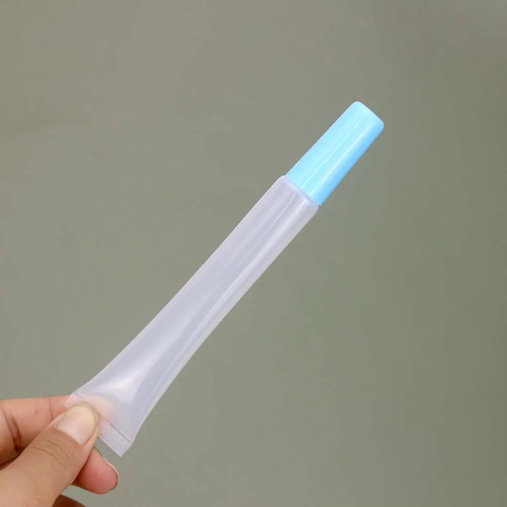 product 15ml hot sale clear lip glaze tube hose slim cosmetic plastic tube lip gloss lip glaze plastic hose-28