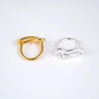 Gold Rings European Hip Hops Jewelry Gold Plated Exaggerated Geometric Irregular Twist Finger Rings