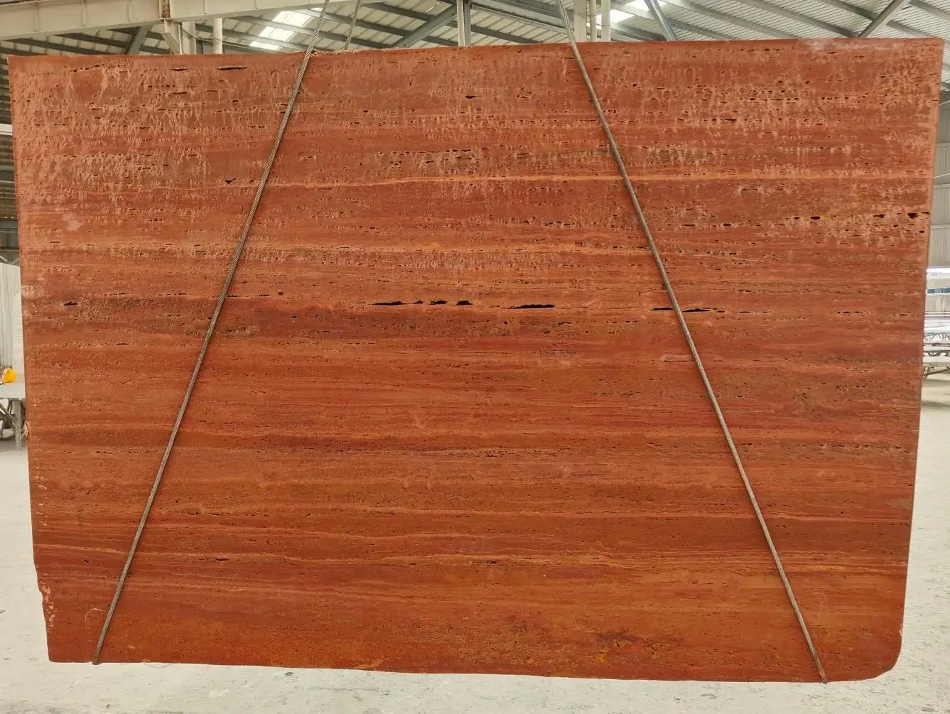 product modern design natural red travertine hand wash basin polished for indoor villa hotel bathroom and toilet use-8