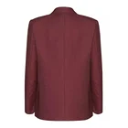 Custom High School Uniform OEM Wine Red Color Student Blazer Jacket Maroon School Blazer