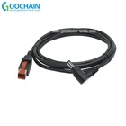 Cable Angle 6Ft 1.8M 90 Degree Right Angle DC 5521 5525 To 24V PoweredUSB Cable For Printers