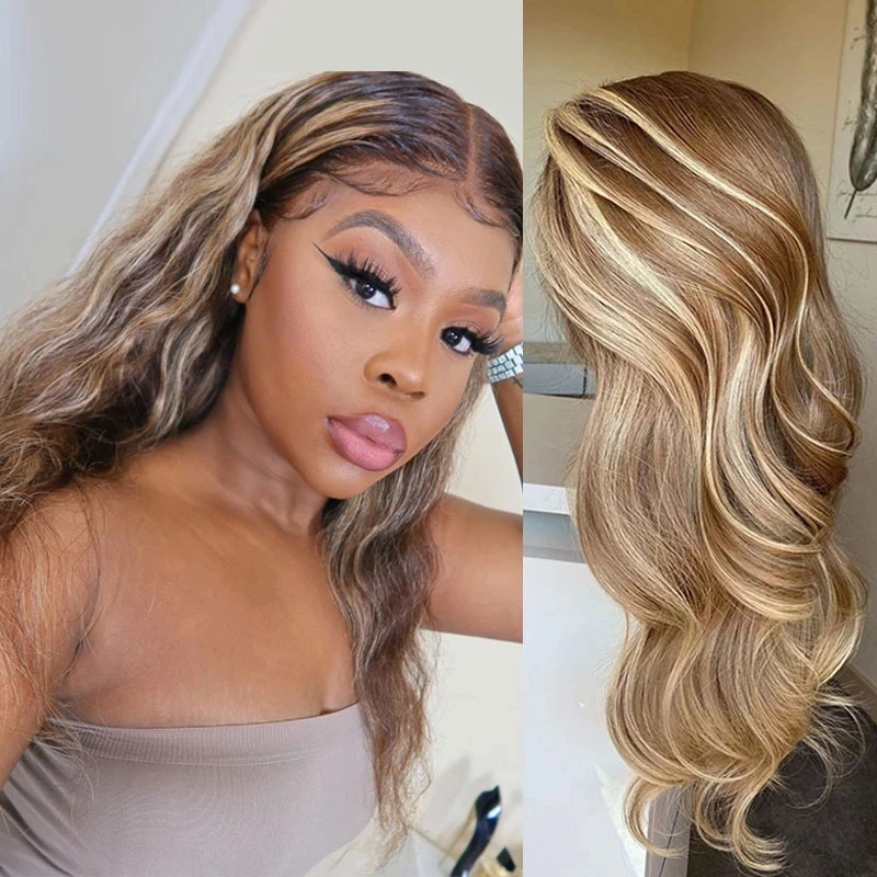 Gold Supplier Body Wave Highlight 613 Brown Honey Blonde Human Hair Wigs  Brazilian Preplucked Colored Hd Lace For Women Girls - Buy Wig Closure Body  Wave,Wigs Brown Blonde Highlights,Honey Blonde Brazilian Hair