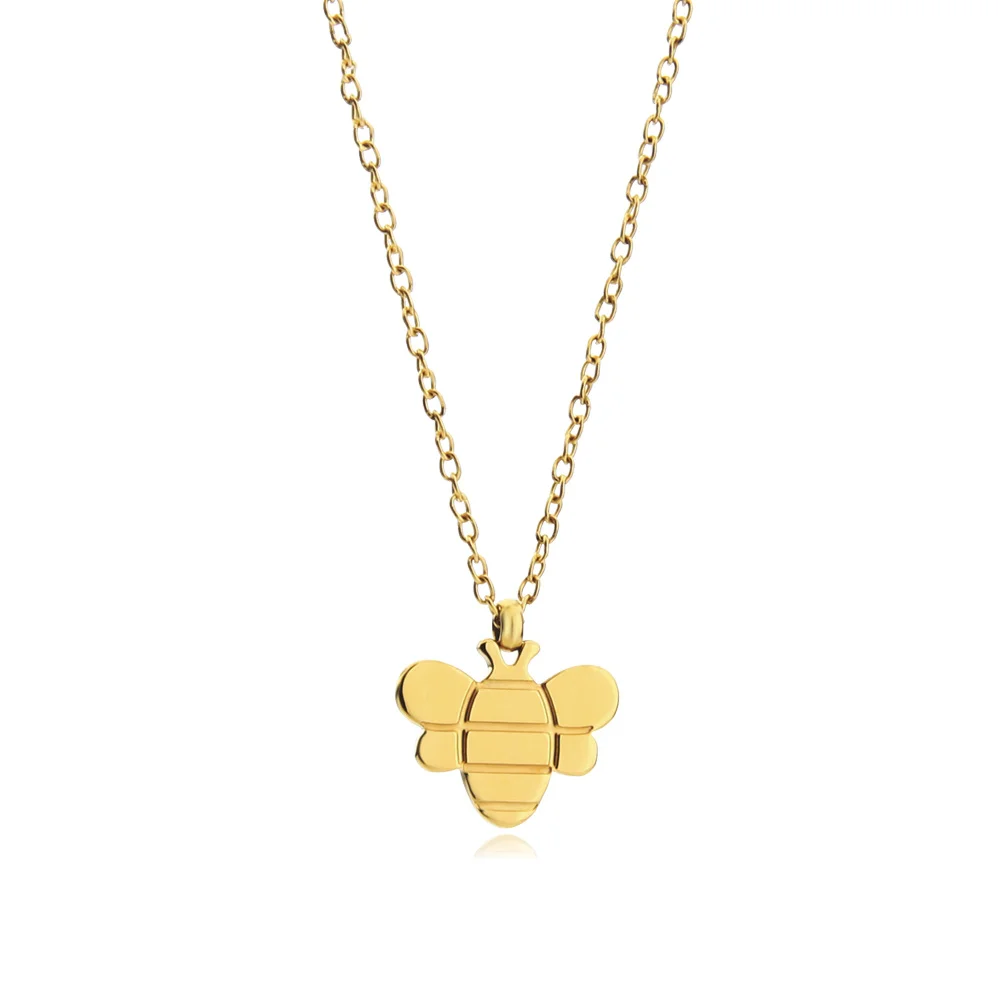 Cute Small Bee 16inch Choker Necklaces 
