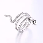 Rings Sterling Silver Silver Trendy Rings 2021 New Hiphop Unisex Shape Snake Rings Sterling Silver Rings For Gift