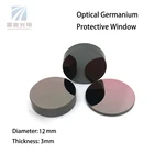 Plano Shape D12x3mm D11.8x1mm Optical Infrared Germanium Windows AR/AR AR/DLC Coating 8-14um For Thermal Application