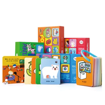 Educational Activity Card Paper Custom Alphabet Baby Flash Memory Cards Printing Services For Kids Children