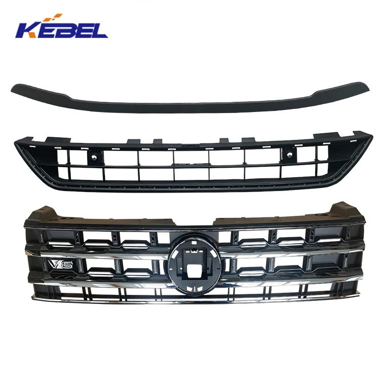 Auto Body Systems Front Bumper Kit 3CG 807 221 Car Front Bumpers Grille Kit for vw Teramont Atlas 2019 Accessories manufacture