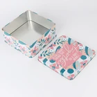 Tin Box Food Tin Box Gift Custom Gift Tin Can Paint Metal Box Manufacturer Square Container Food Grade Package Tin Box