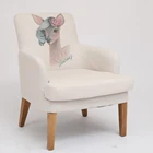 Modern New Design Pattern Cotton Customized Accent Chair For Living Room