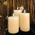 White Candle Led Flameless Candle Light Best Design White Flameless Luminous Led Candle Light For Graveyard