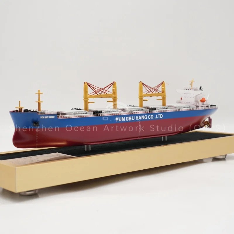 This delicate bulk carriers model with Lloyd's Register style is made of high-quality ABS material. It can be fully custom made. As a fine ornament, it suits office display, maritime teaching and corporate shipping gifts with realistic ship details.Amber@vesselmodel.com Tel:+86 18038048785