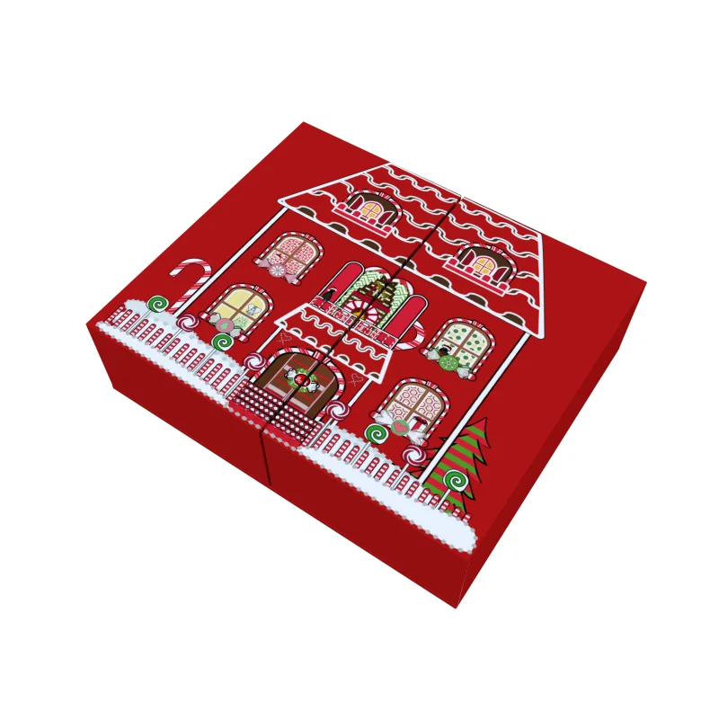 product new trend custom 12 day gift box chocolate tea bag snacks advent calendar boxes trays christmas calendar advent box-4