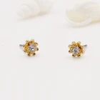 6 Earrings Earrings Wholesale 6 Pairs Mixed Classic Alloy Collection Set Gold Sun Moon Star Set Plated Alloy Stud Earrings