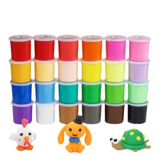 Wholesale Kids Educational DIY Modeling Clay Super Light Air-Dry Plasticine in Colors Soft Plastic Gift Packaging for Children