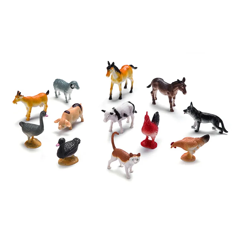 12 Pcs Plastic Mini Farm Educational Animal Toys For Kids And Toddler - Fun  Gift Party Giveaway - Buy Educational Toys,Other Toys,Mini Toys Product on  