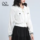 White Blouse China Manufacturer High Quality White Blouse New 2021 Women Tops Elegant Fashion Blouse