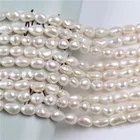 Pearls Pearl 9-10mm High Quality Natural Fresh Water Pearls Baroque Shape Pearl Strand