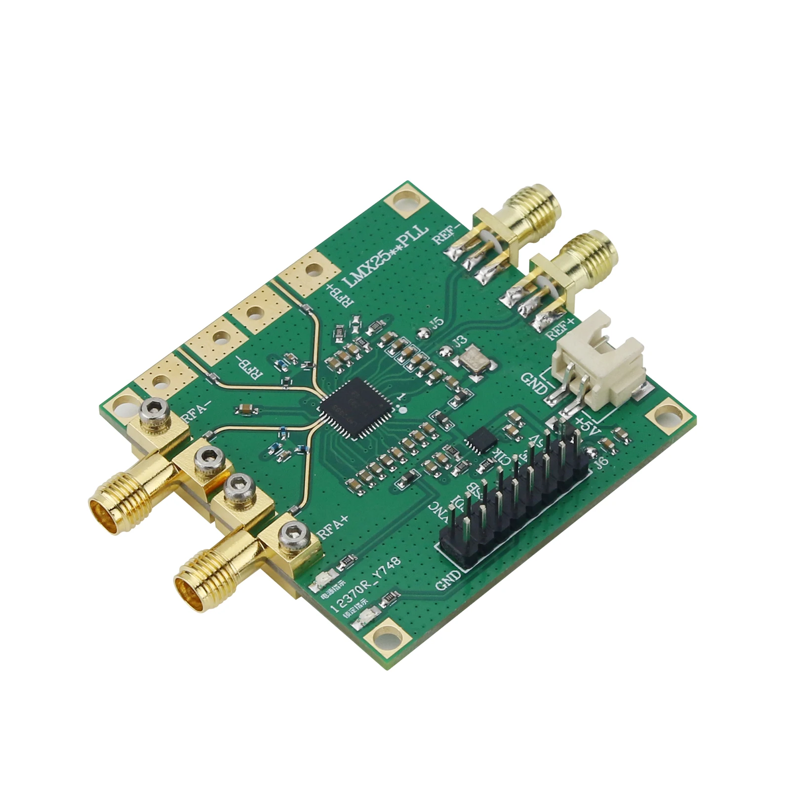 LMX2595 V3 PLL Core Board 10MHz-19GHz High-Frequency Phase Locked Loop Development Board with S MA Female Connector
