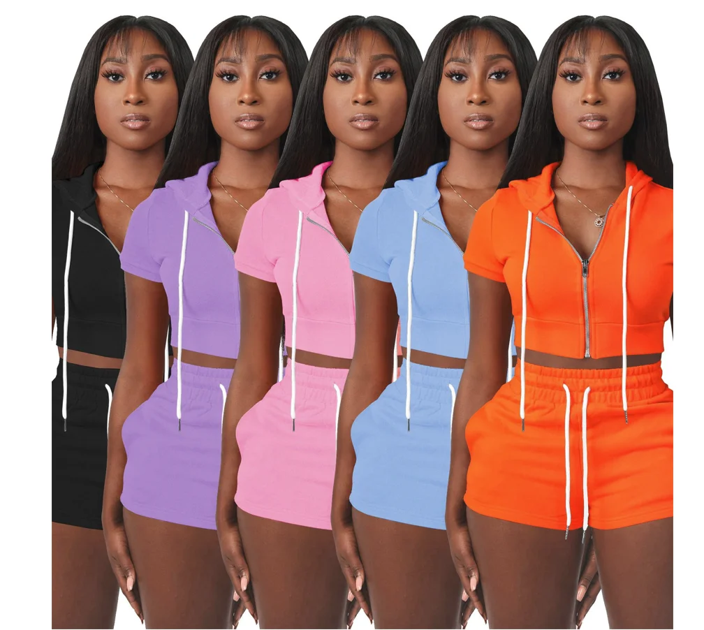 Xs Women Clothing 2022 Summer Plain 