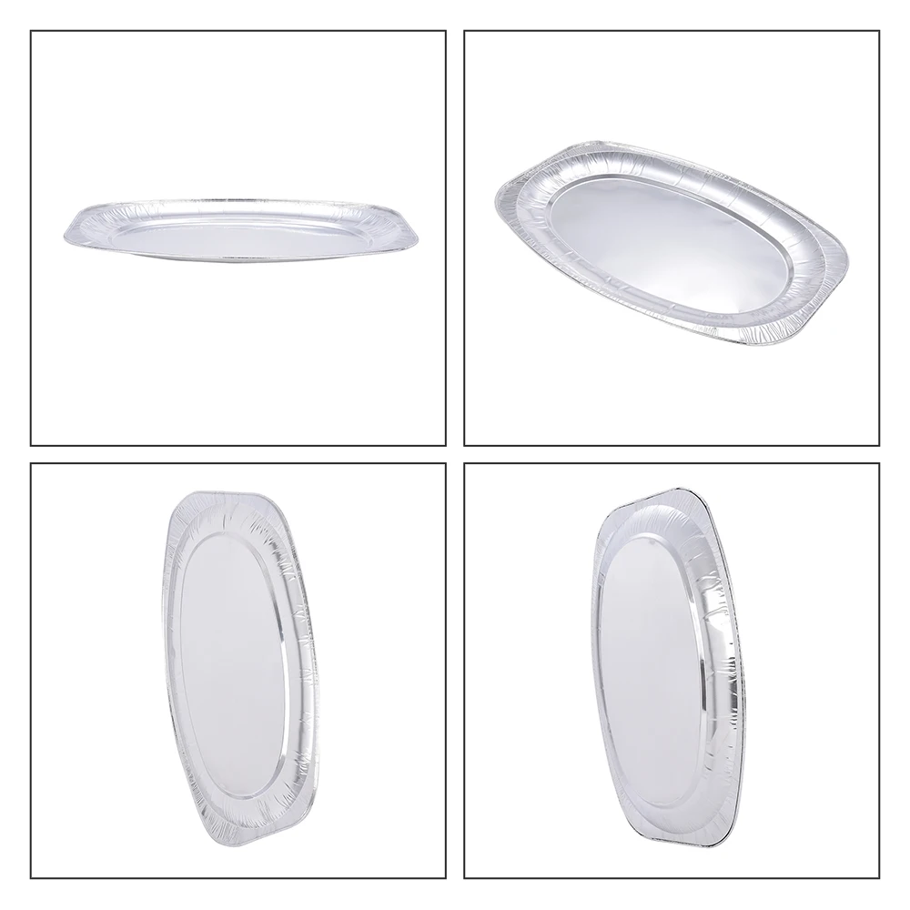 product tia tb82 2800ml large elliptical disc wholesale aluminum foil cup shaped foil cup heat resistant foil cup-8