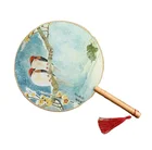 Round Fan Hand Fan Support Customized Free Sample Low MOQ Wholesale Chinese Style Art Craft Round Fan Gift Hand Fan