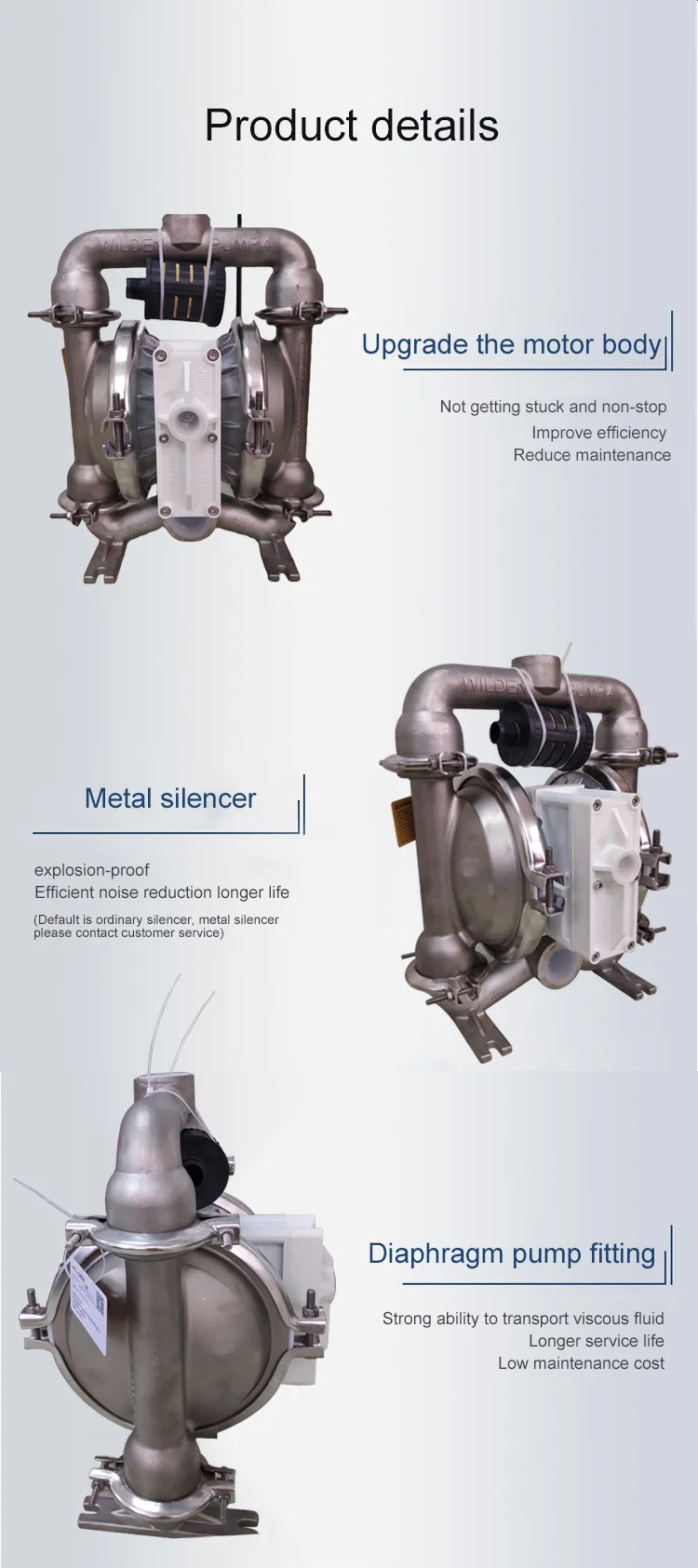 Pembekal P1.5/SSAPP/TNU/TF/STF/4 Keluli Tahan Karat Liar 0014 inci Original Air Controled Diaphragm Pam