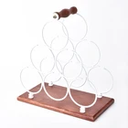 Elegant Artistics New Fashion Elegant Vintage Artistics Retail Display Wine Wooden Rack