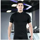 Shirt 2021 Hot Selling High Elasticity Sport Running Gym Dry Fit Men Short Sleeve T Shirt Mens Athletic Shirt