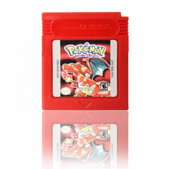 Top quality video game card for GBC For Gameboy Color Advance SP pokemon Red Version