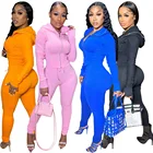 Set Clothing 2021 Fall Fashion Track Suit Women Fall Hoodie Set Zippers Sport Wear 2 Piece Set Women Clothing