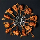 Wood Carved 12 Zodiac Ornaments Tiger