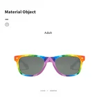 Lentes DLC9001RB Rainbow Printing Parent Sunglasses Promotional Color Run Sun Glasses Lentes De Sol