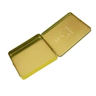 Metal Case Cigarette Custom Printed Metal Tin Case Cigarette Tobacco Storage Tin Box With Hinge
