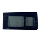 Factory Outlets Front Middle Side Window Car Sliding Windows With Fram Black Glass