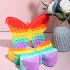 Butterfly Amazon Hot Selling Butterfly Shape Fidget It Toy Bag With Chain Unicorn Kids Bag