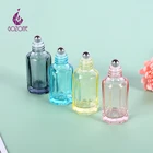 Perfume Attar Oil Bottle Attar 6Ml Perfume Attar Oil Froasted Cosmetics Black Glass Essential Oil Bottle